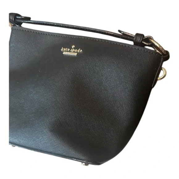 Kate Spade Mini Tote Black w Gold Hardware Free Giveaway @jlopez9802 Auction - Picture 2 of 4
